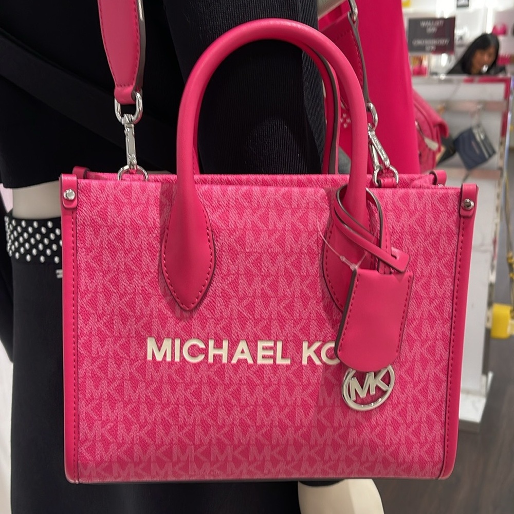 Michael Kors Mirella Small Signature Logo Crossbody Bag
Dragonfruit 
NWT - Picture 11 of 16